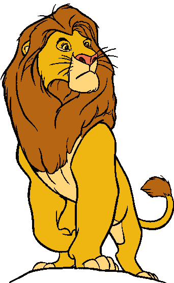 342x557 Mufasa Clipart Black And White