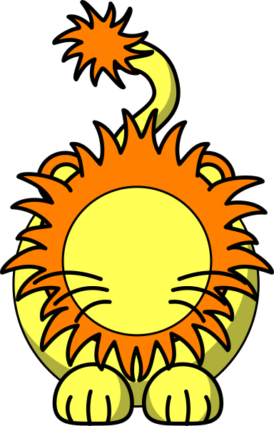 384x597 Lion With No Face Clip Art