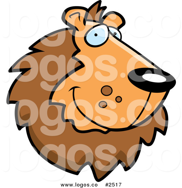 600x620 Royalty Free Smiling Lion Face Logo By Cory Thoman