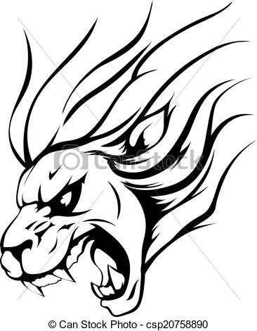 366x470 Graphic Clipart Lion Angry