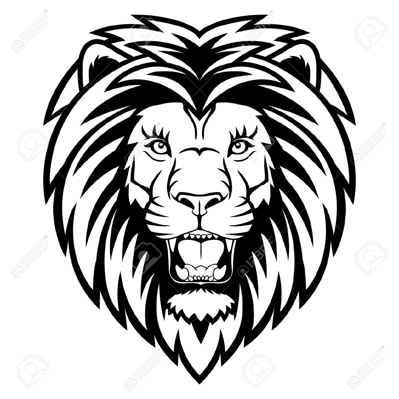 1300x1300 Lion Face Clipart