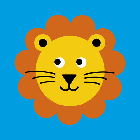 450x450 Lion Face Card Scoop Fox Face And Cards