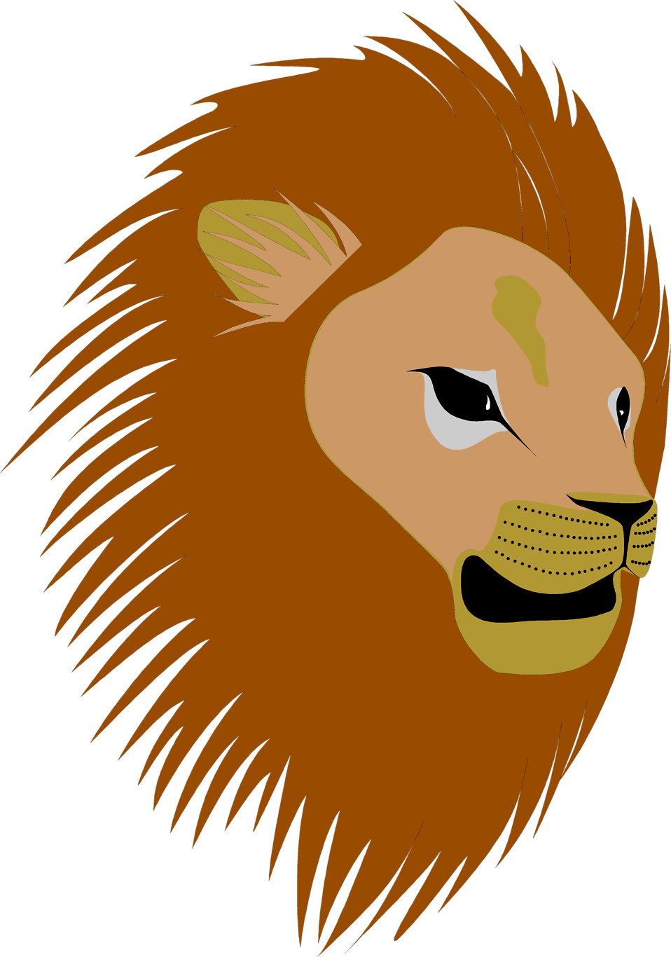 958x1366 Lion Head Clipart