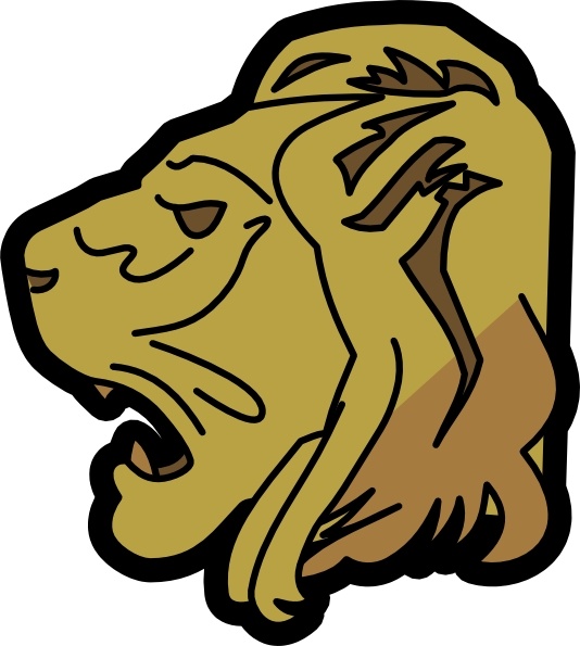 534x595 Lion Head Clip Art Free Vector In Open Office Drawing Svg ( Svg