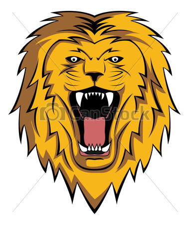 381x470 Roaring Lion Clipart