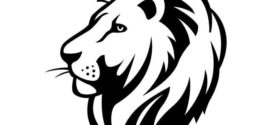 272x125 Lion Head Clip Art