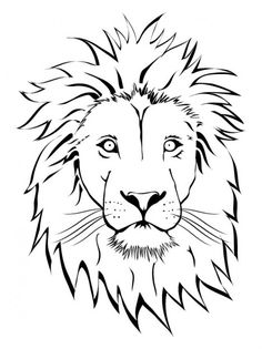 Lion Head Clipart Black And White | Free download on ClipArtMag