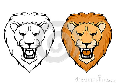 400x286 Simple Lion Clipart
