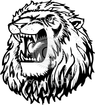 326x361 Roaring Lion Head Clipart
