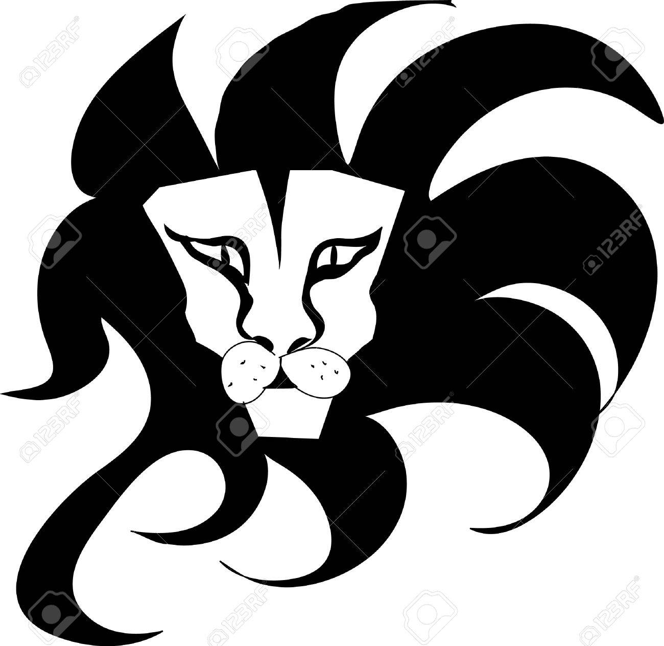 1300x1264 Lion Head Silhouette Royalty Free Cliparts, Vectors, And Stock