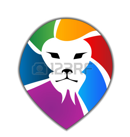 428x450 Lion Head Silhouette Vector Icon Royalty Free Cliparts, Vectors