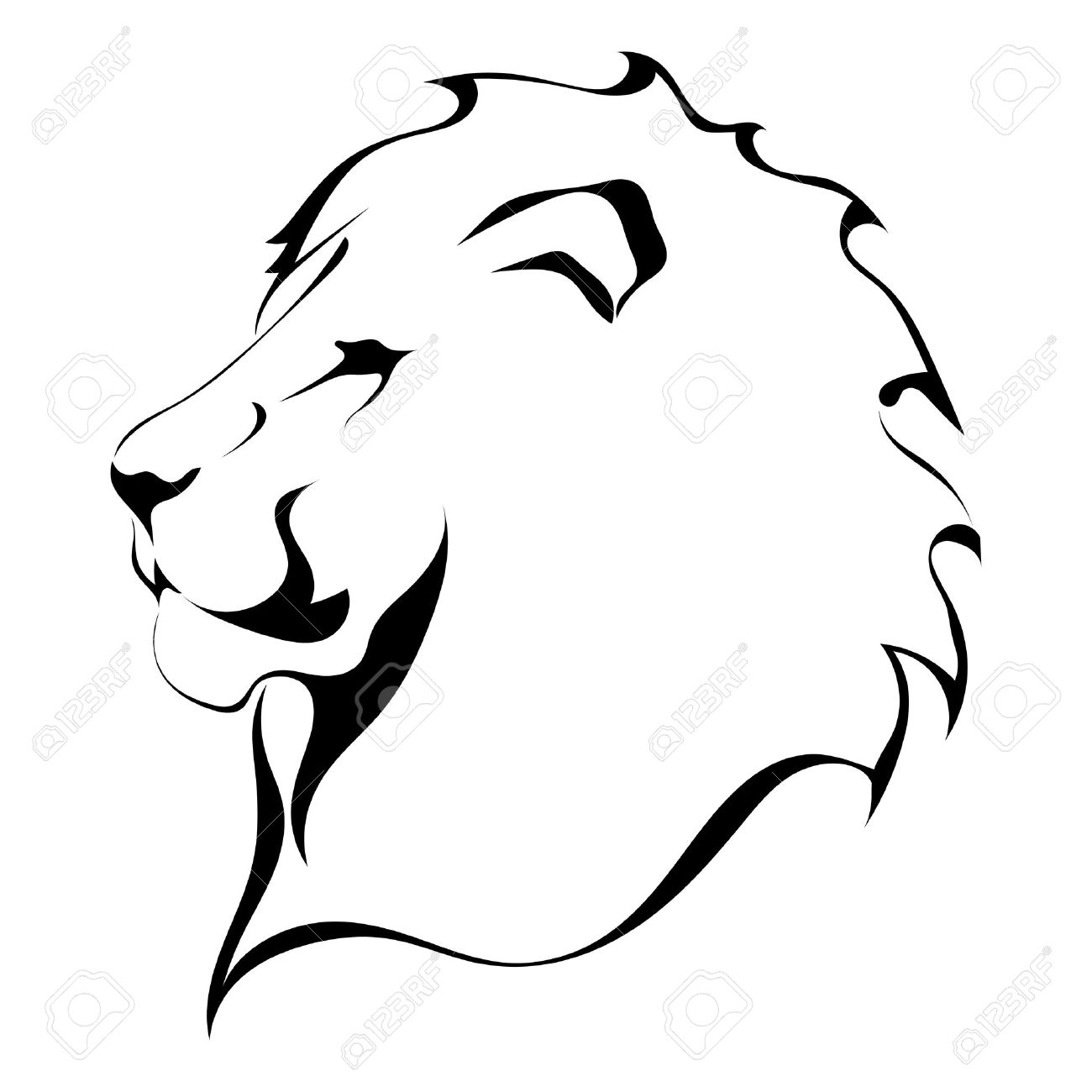 1300x1300 Lion Clipart Simple
