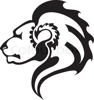 300x320 Lion Head Stock Vector Colourbox