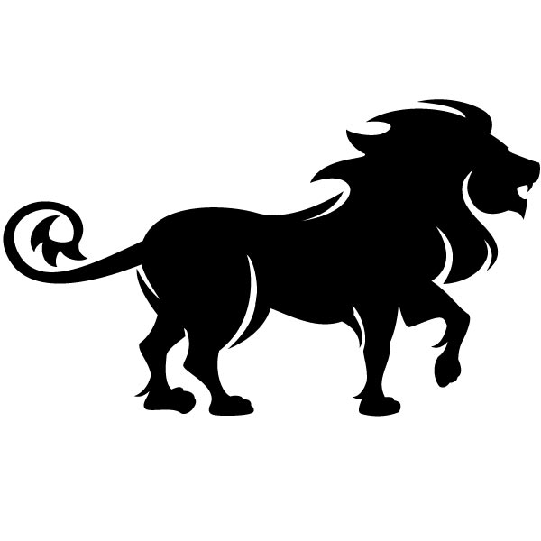 600x600 Lion Black And White Lion Clipart Black And White 2