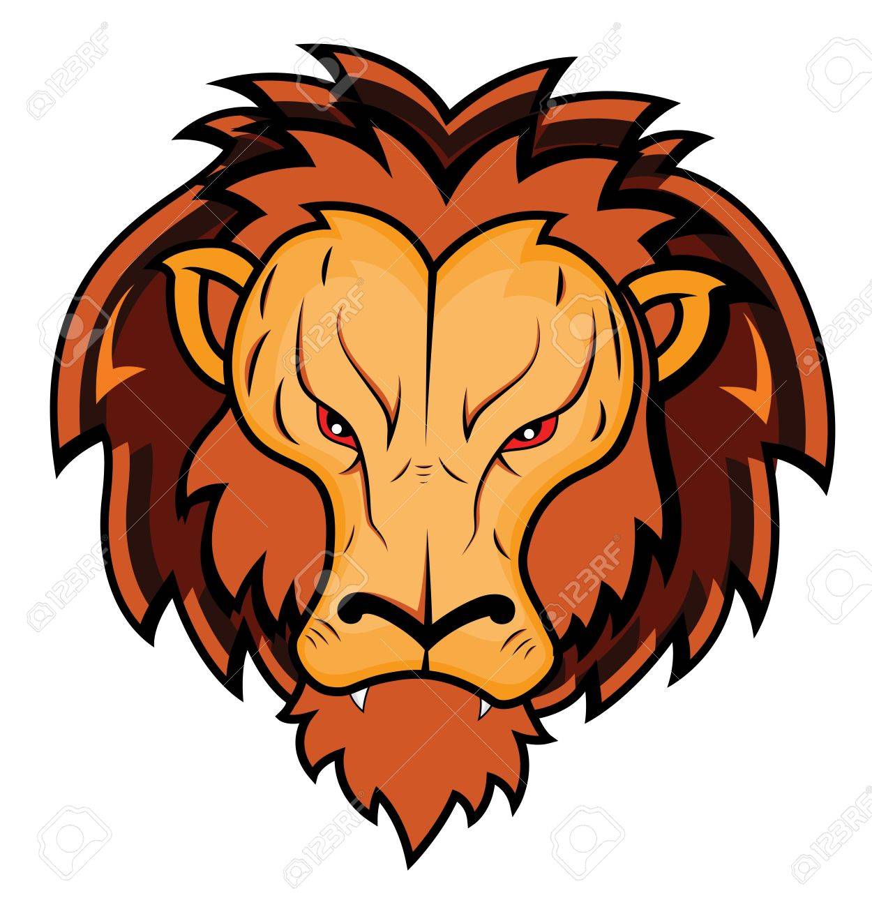 1250x1300 Lion Mascot Royalty Free Cliparts, Vectors, And Stock Illustration