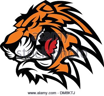 347x320 Tiger Head Vector Graphic Mascot Stock Vector Art Amp Illustration