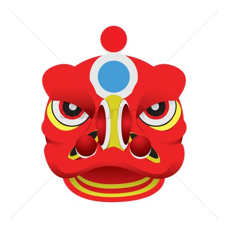 450x450 Free Chinese Lion Mask Stock Vectors Stockunlimited