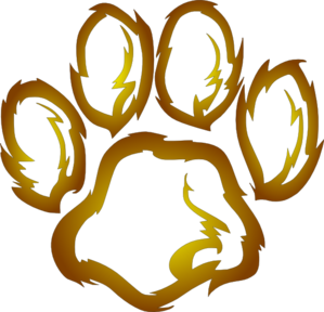 299x288 Lions Paw Print Clip Art