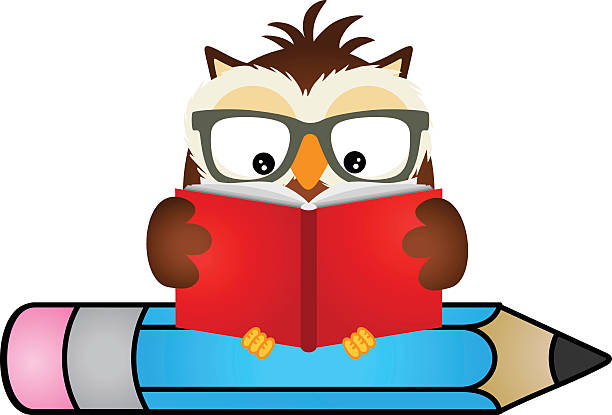 612x415 Owl Reading A Book Clipart