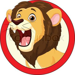 320x320 Cartoon, Lion, Roaring Stock Vector Colourbox