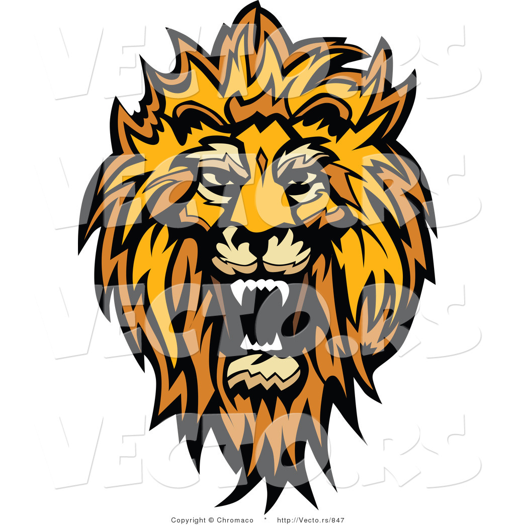 1024x1044 Vector Of A Roaring African Lion Design By Chromaco
