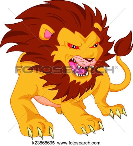426x470 Graphic Clipart Lion Angry
