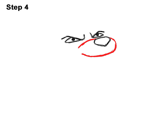 500x386 How To Draw A Lion Roaring (Cartoon)