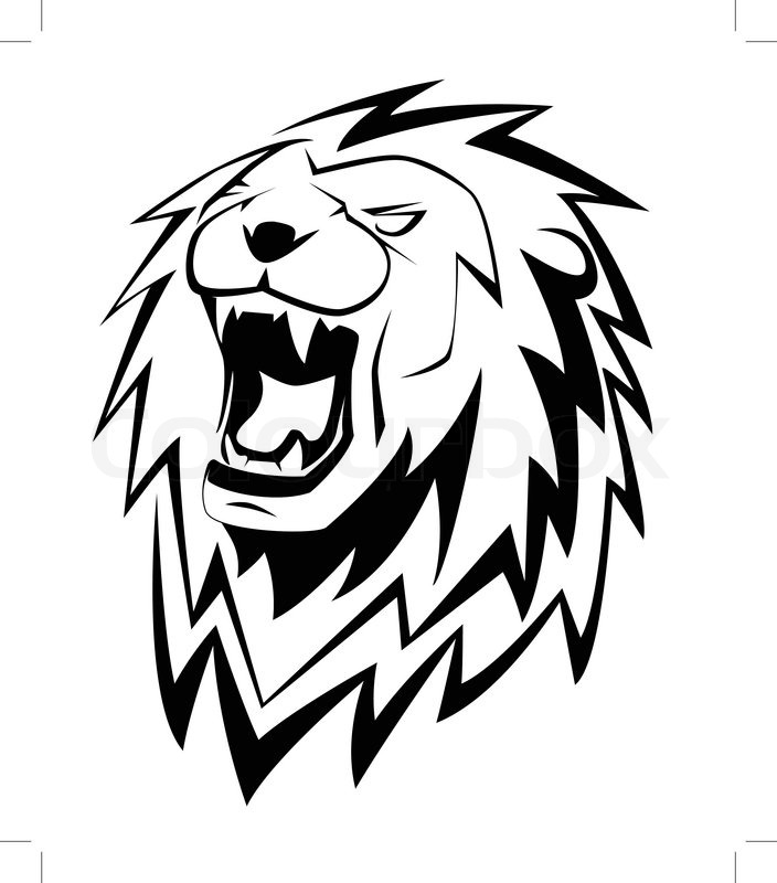 704x800 Lion Roar Stock Vector Colourbox