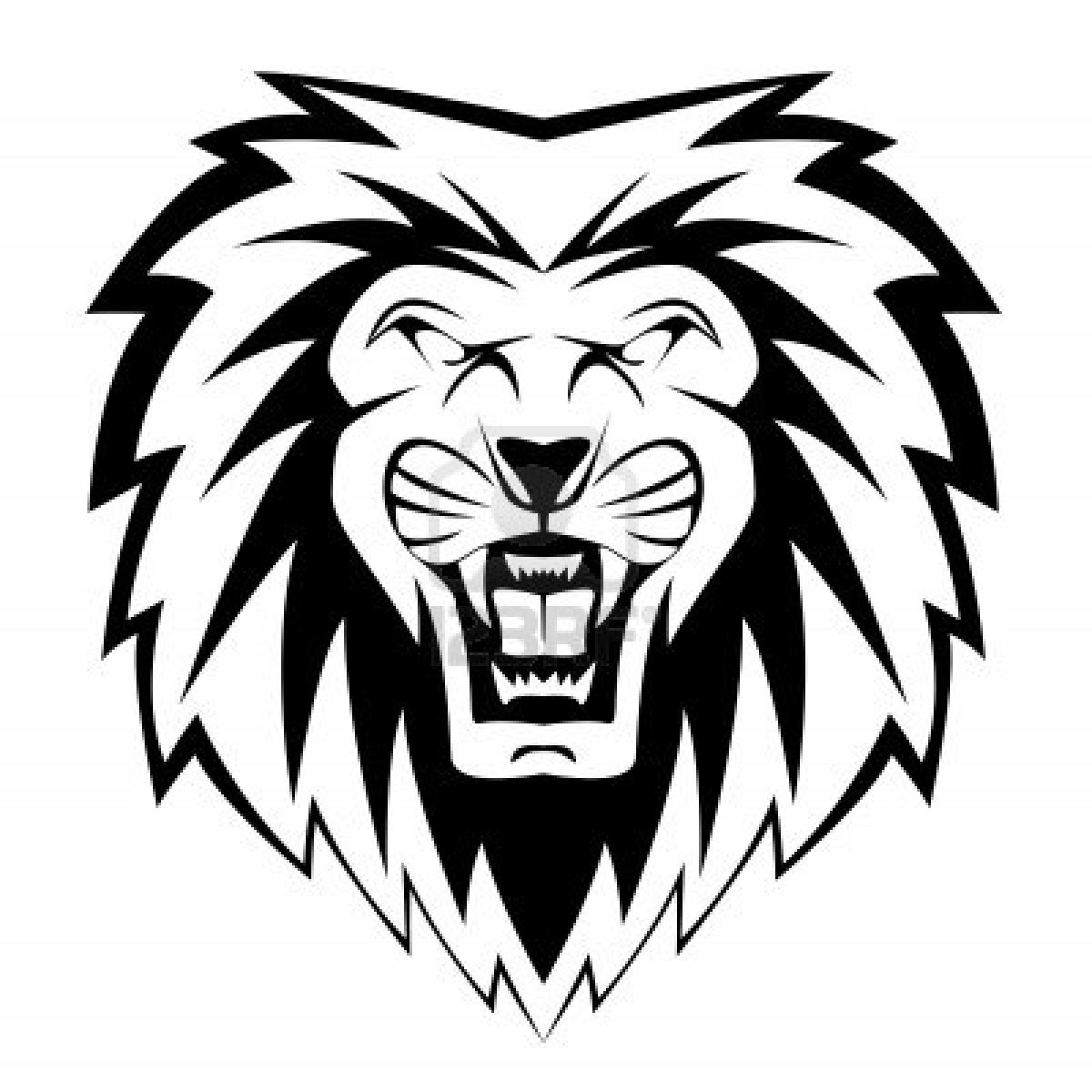 1200x1200 White Lion Clipart Drawed