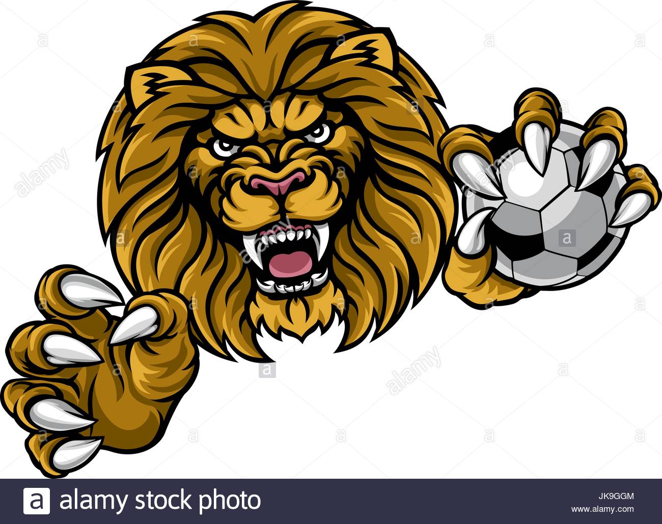 1300x1030 Lion Soccer Ball Sports Mascot Stock Vector Art Amp Illustration