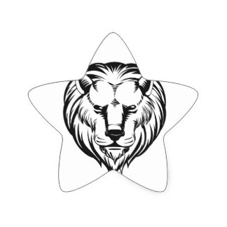 324x324 Lion Sketch Stickers Zazzle