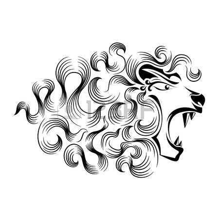 450x450 Roaring Lion Tattoo Design Royalty Free Cliparts, Vectors,