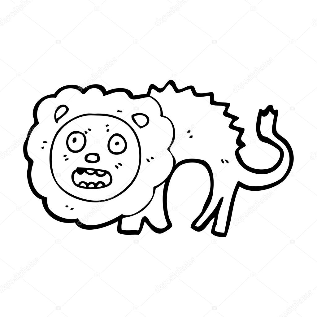 1024x1024 Roaring Lion Cartoon Stock Vector Lineartestpilot
