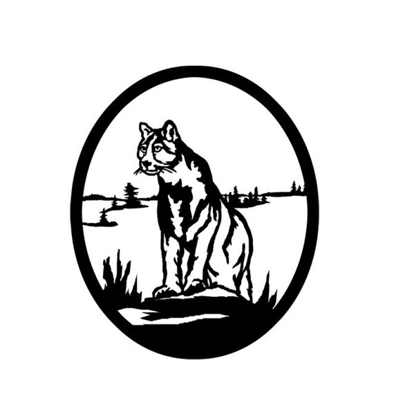 570x585 Mountain Lion Silhouette Clipart