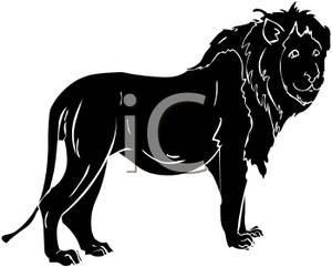 300x241 Lion Silhouette