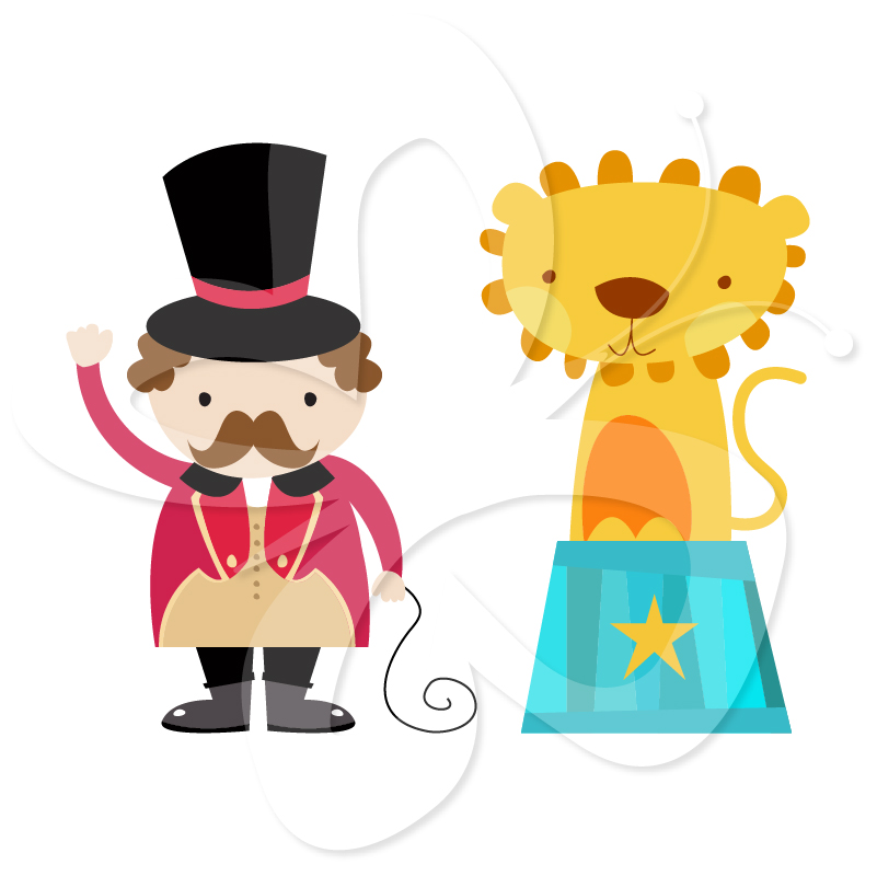 801x800 Lion Tamer Clipart