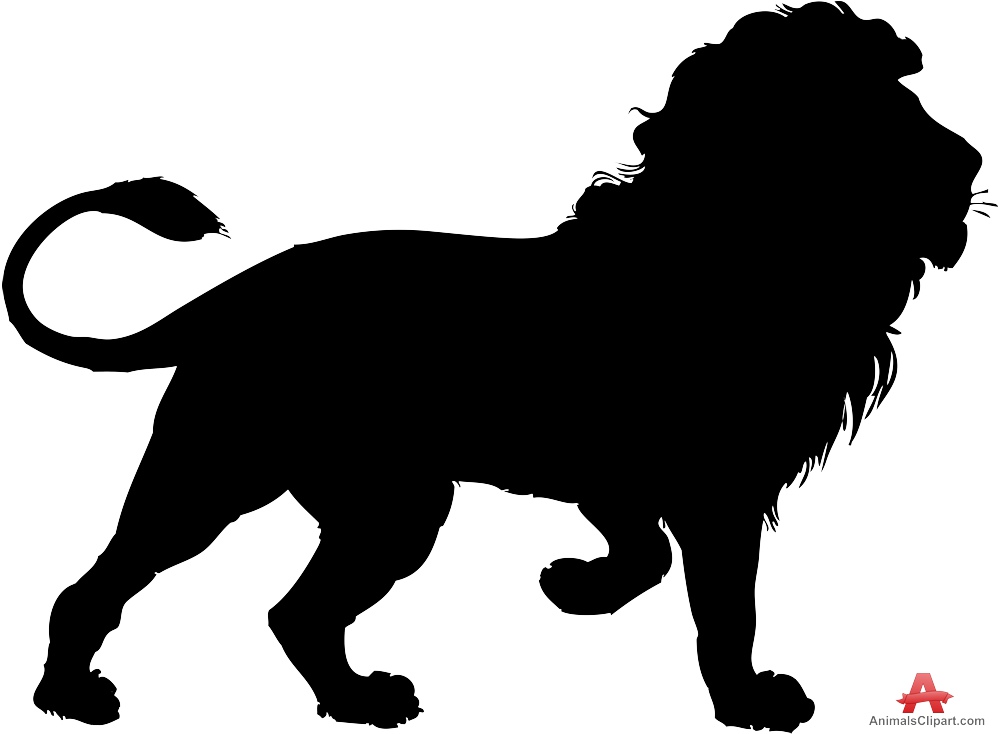 999x734 Lion Clipart Silhouette