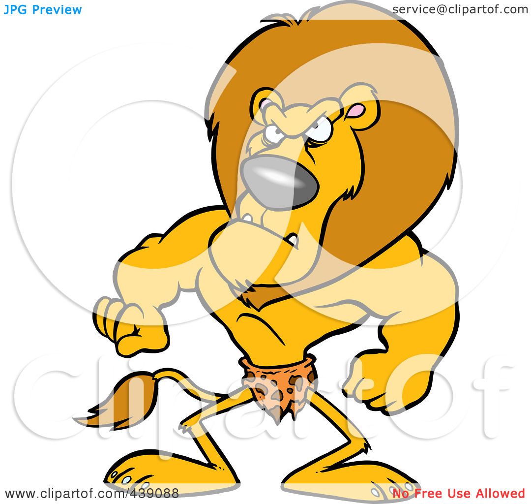 1080x1024 Royalty Free (Rf) Clip Art Illustration Of A Cartoon Jungle King