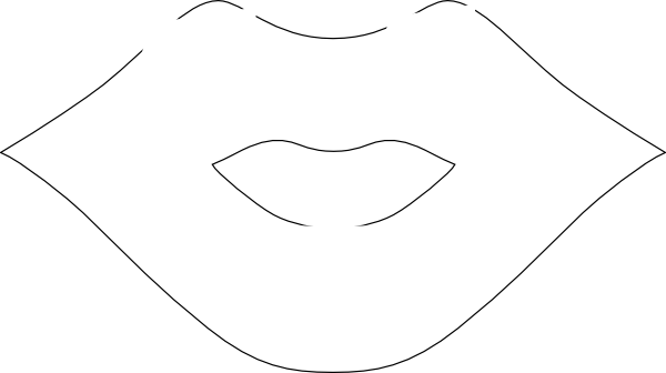 600x336 Lip Outline Clip Art