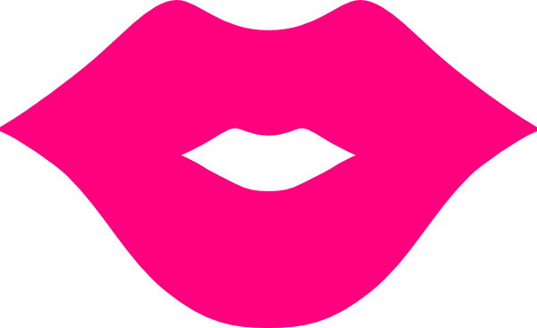 600x367 Pink Lips Clip Art