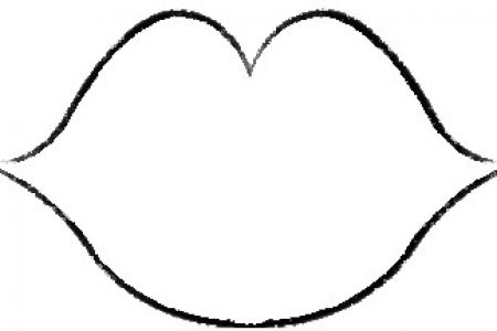 450x300 Lips Black And White Lips Clip Art Template Uk Da