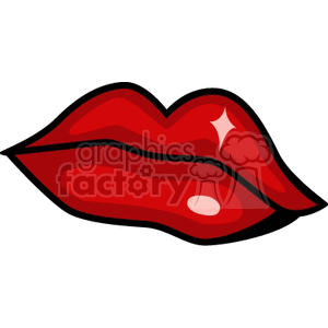 300x300 Royalty Free Red Sexy Lips 156014 Vector Clip Art Image