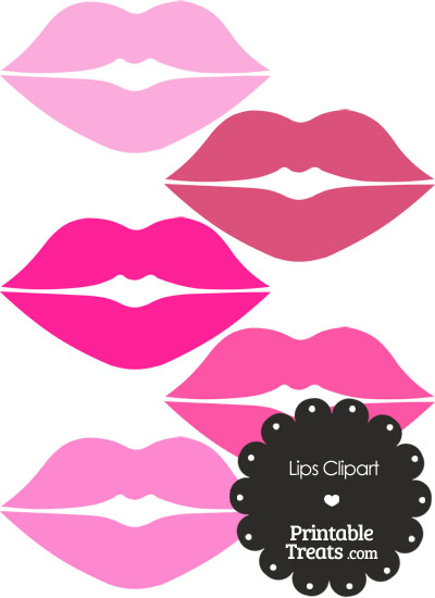 400x550 Pink Lips Clipart