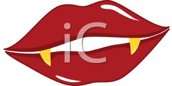 350x176 Fangs Poking Out Of A Pair Of Lips