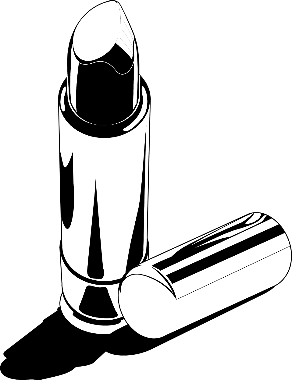958x1247 Lipstick Black And White Clipart Kid 2