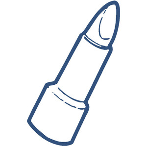 300x300 Lipstick Clipart Black And White Clipartfox