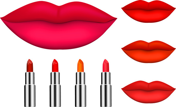 600x367 Lipstick Clipart Vector