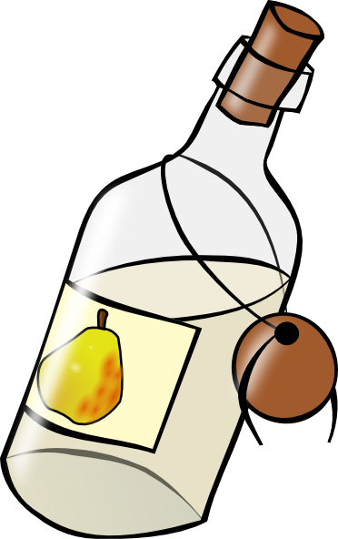 372x592 Bottle With Moonshine Clip Art