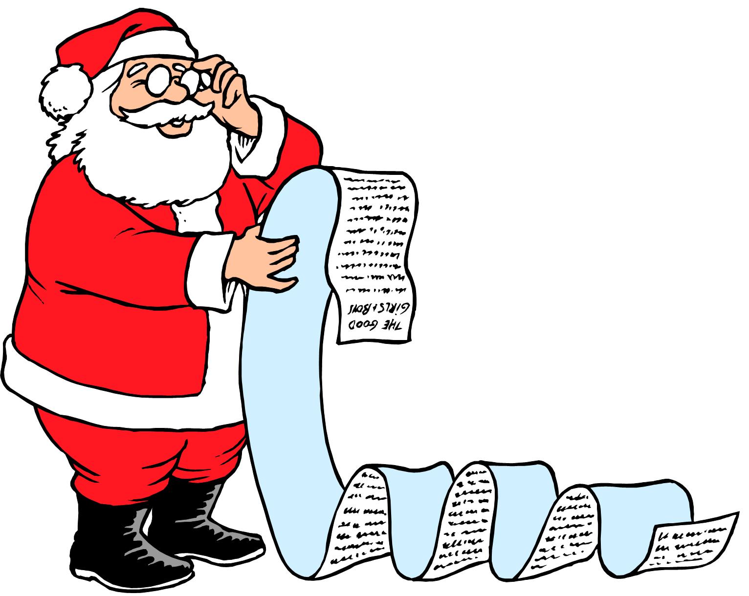1532x1220 Santa Claus Making His List Clipart