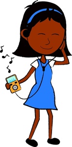 148x300 Girl Listening To Music Clip Art Cliparts